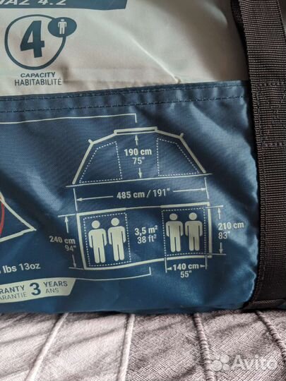Палатка quechua arpenaz 4 2 декатлон