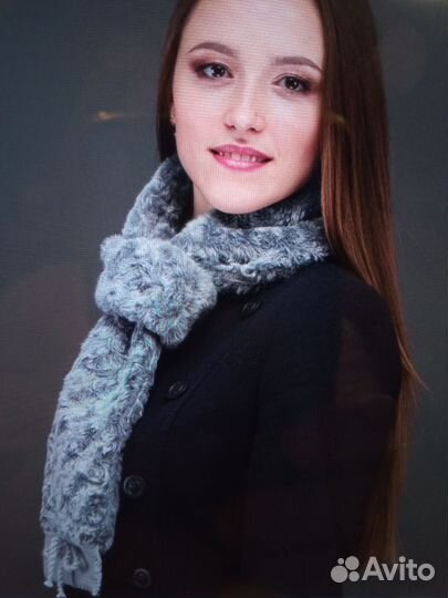 Шапка-ушанка и шарф-снуд женские