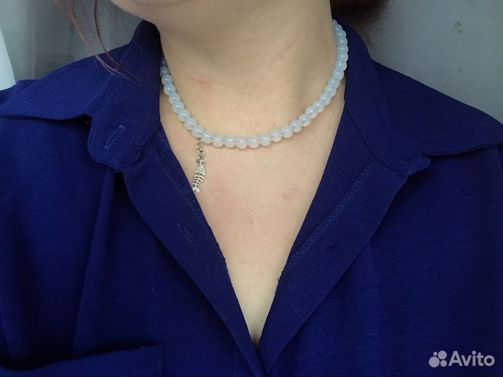 Чокер из натуральных камней (лунный камень)