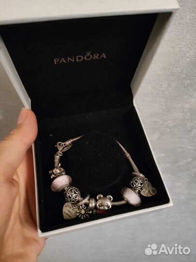 Pandora браслет серебро