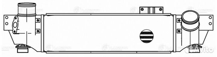 Luzar lric0801 онв радиатор интеркулера для ам Kia