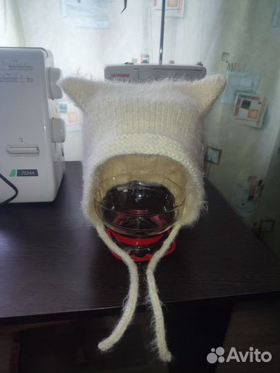 Шапка женская вязаная ручная работа