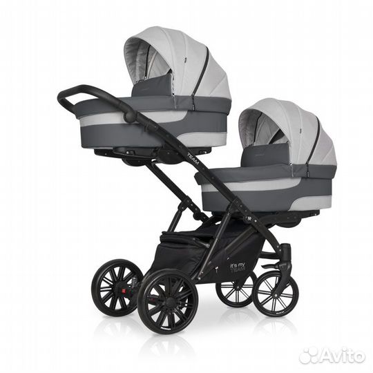 Коляска для двойни 2 в 1 Riko Team