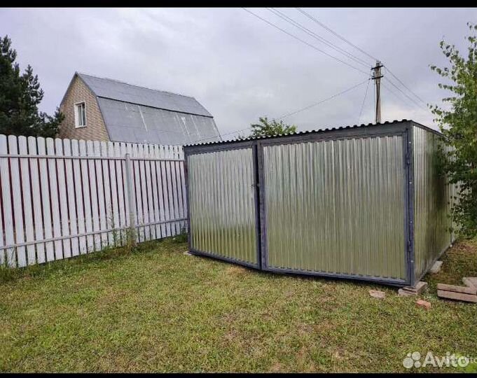 Гараж металлический хозблок