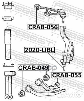 Сайлентблок верхн рычага передний jeep grand CH