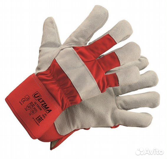 Перчатки утеплённые спилковые,р.11