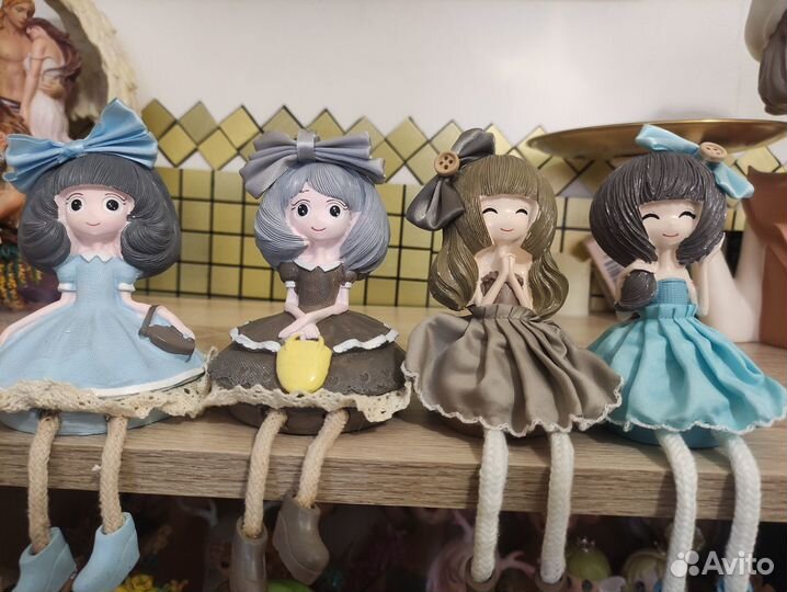 Статуэтка, фигурка. Кукла, зайчик, кот