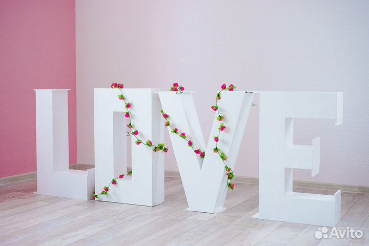 Объемные буквы love из фанеры