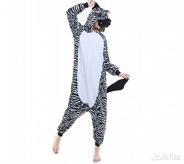Кигуруми FunFur Зебра XL