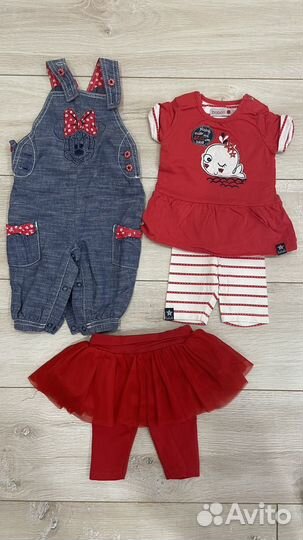 Вещи пакетом на девочку 3-6 мес