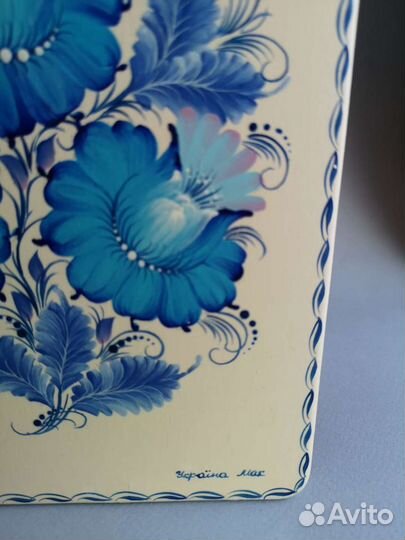 Доска разделочная гжель ручная роспись