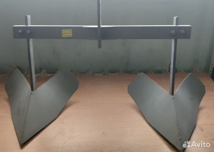 Окучник-плуг без сцепки 2-х рядный к мотоблокам