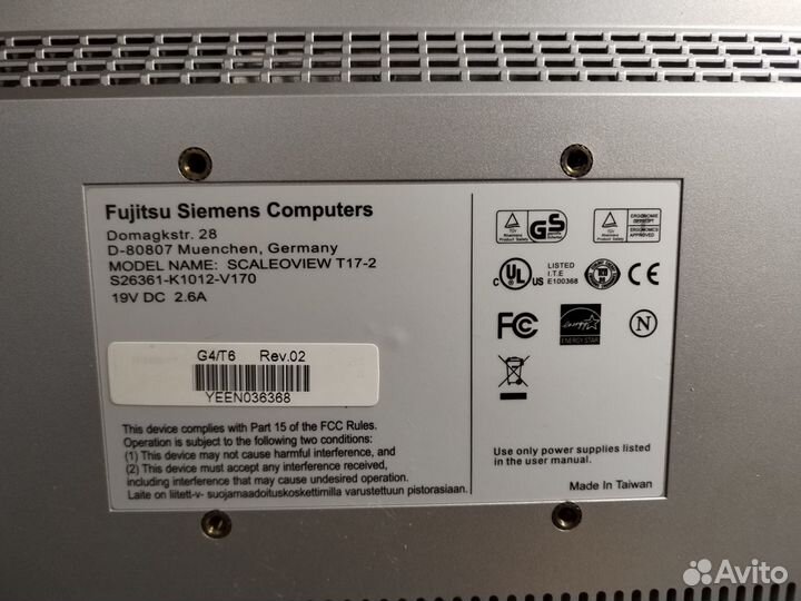 Монитор Siemens Fujitsu