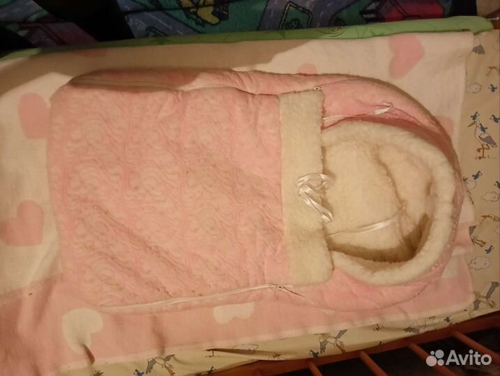 Конверт на выписку зимний для девочки