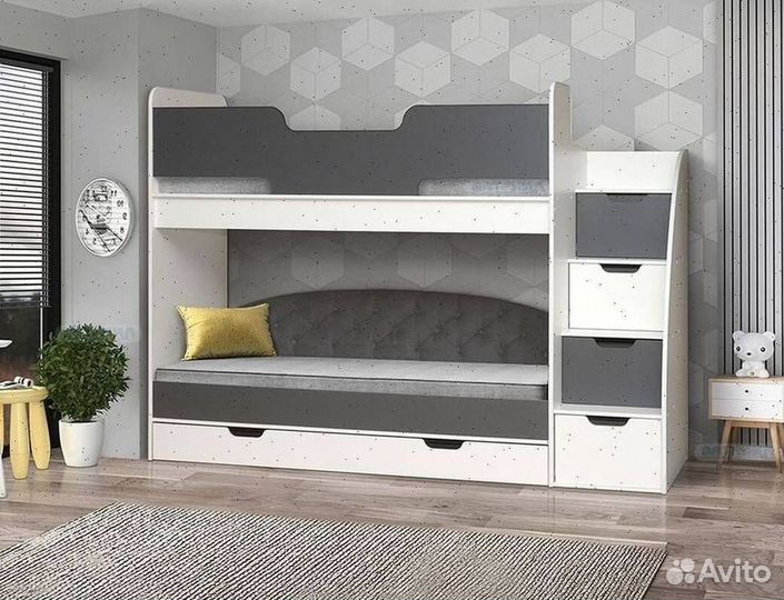 Детская кровать двухъярусная