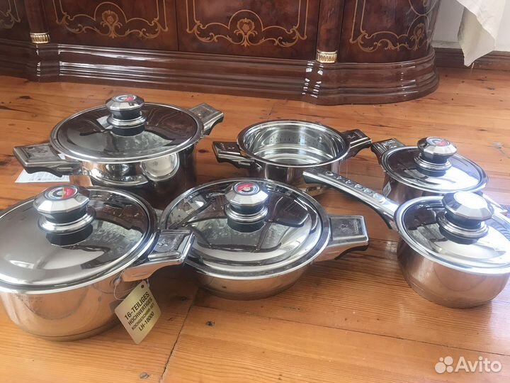 Набор кастрюль из нержавеющей стали Швецария