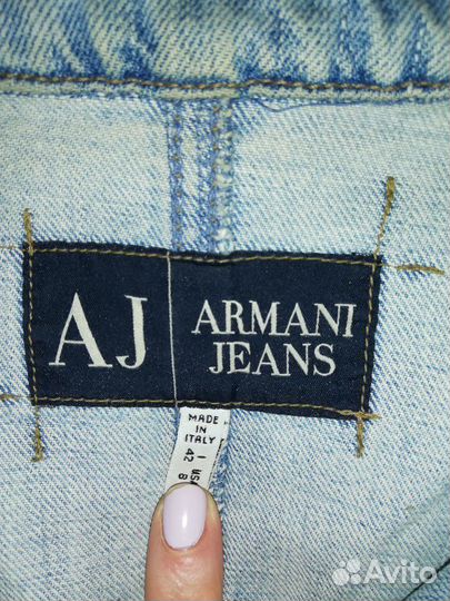 Джинсовый тренч Armani jeans