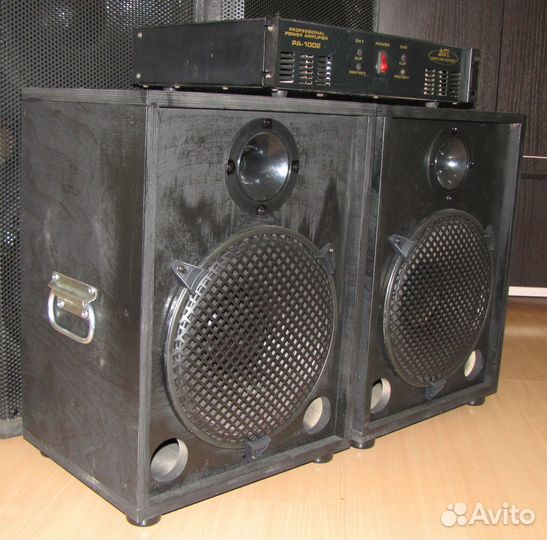 Колонки EVM 1481W Pro-112 2шт+ Amplifier 2 Channel