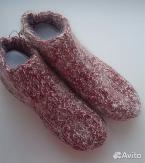 Носки вязаные из собачьей шерсти