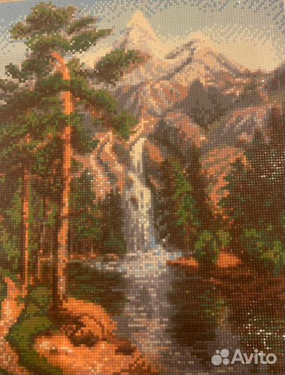 Алмазная мозаика, готовая работа