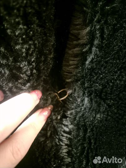 Шуба мутоновая с капюшоном