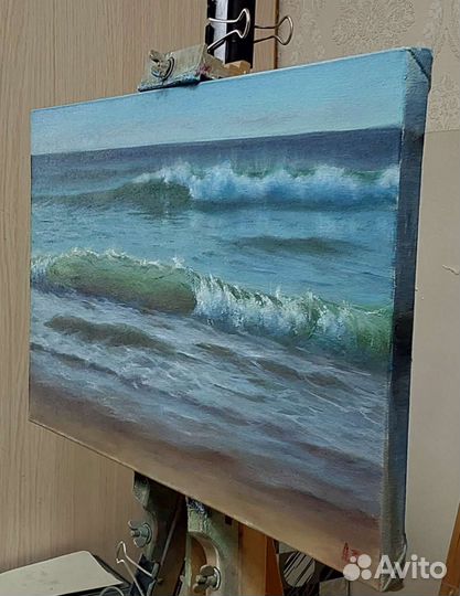 Картина маслом море