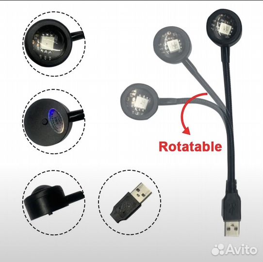 Лампа проектор Закат/ Ночник / Светильник