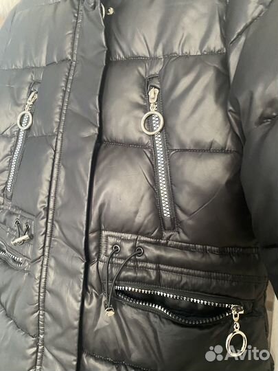 Пуховик на девочку 140