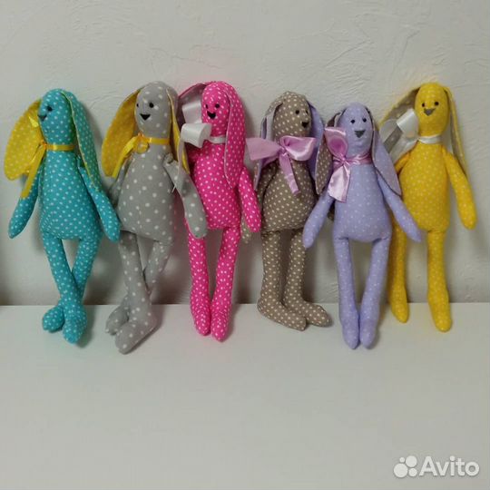 Заяц тильда ручной работы (30 см)