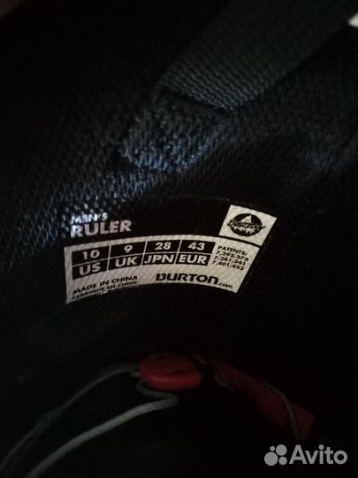 Ботинки burton burton ruler (43)