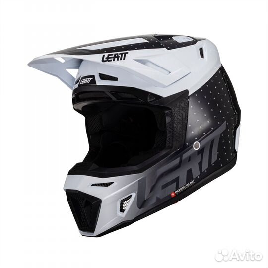 Мотошлем Leatt Moto 8.5 Helmet Kit (Black/White