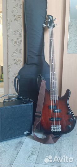 Бас-гитара yamaha с усилителем