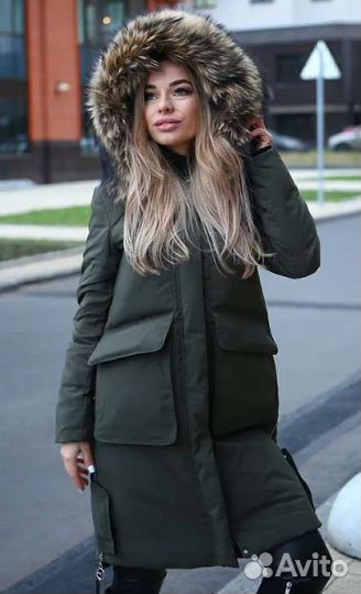Пуховик зимний для девочки/девушки размер S