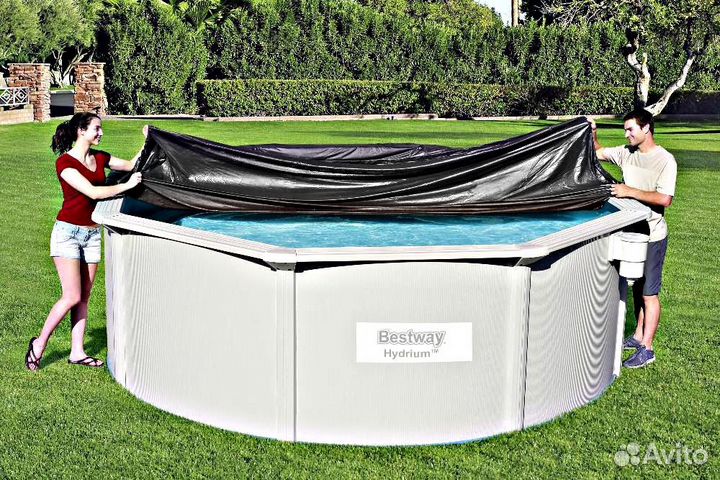 Тент для бассейна 366 - 396 Bestway