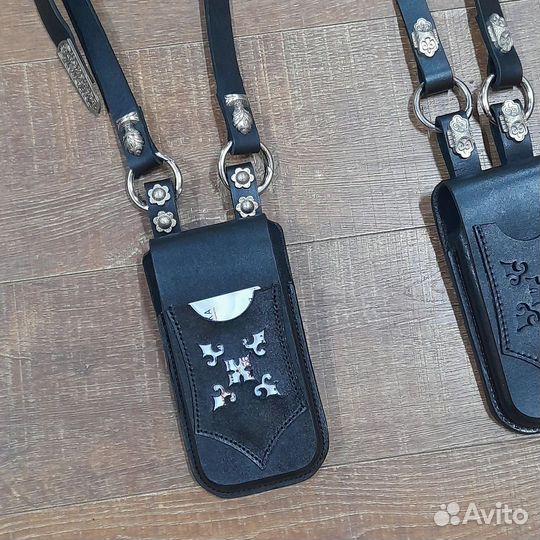 Кожаный чехол, чехол-кобура для телефона