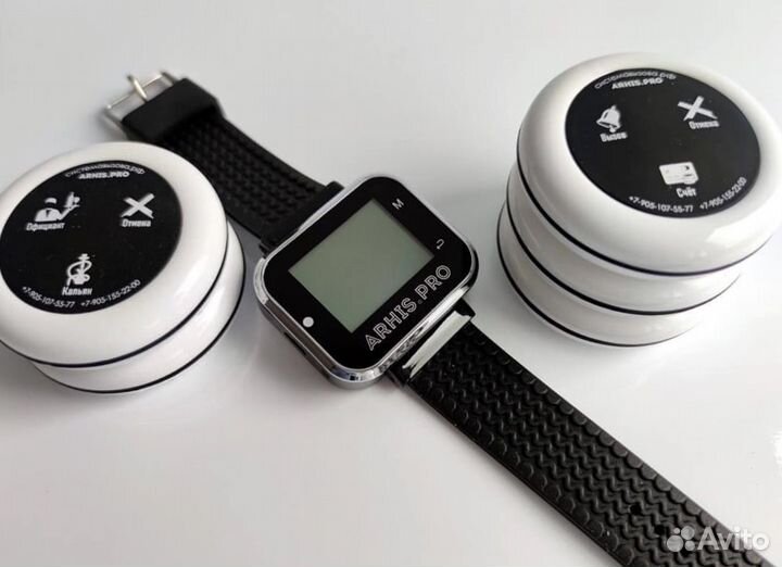 Кнопка вызова персонала, официанта, часы-пейджер