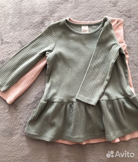 Платье в рубчик для девочки 86 р
