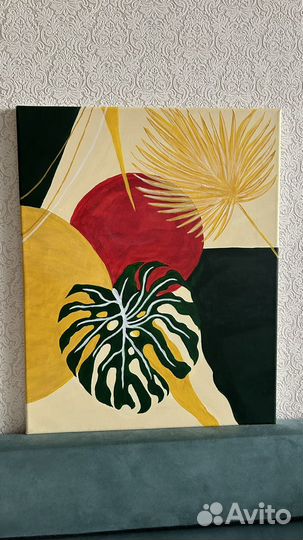 Интерьерная картина акрилом на холсте 40*50