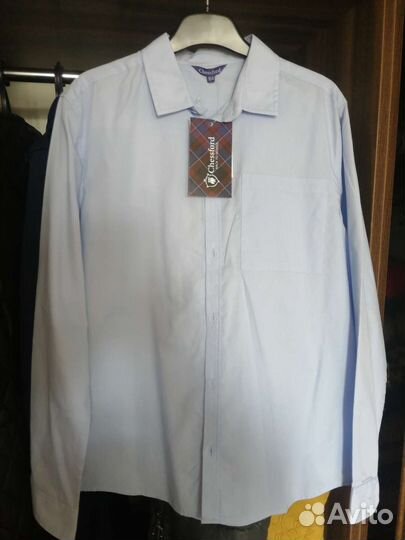 Рубашка голубая