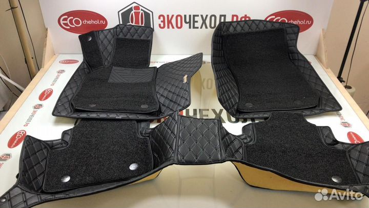 3D Коврики Audi Салон Багажник из Экокожи