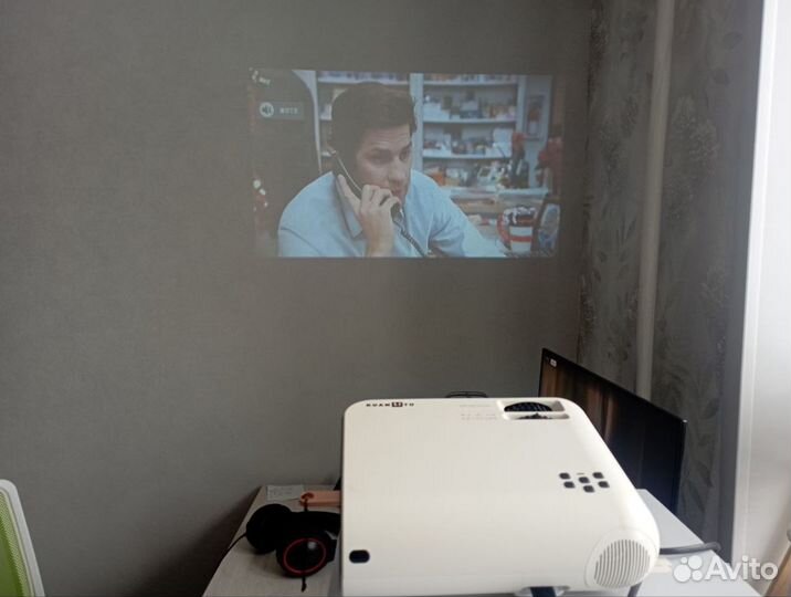 Мини проектор kuanlitu W18 720P пикселя поддержка