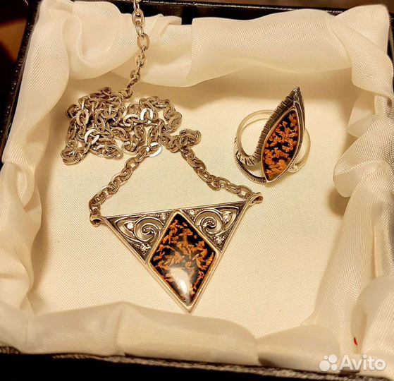 Серьги и кольцо