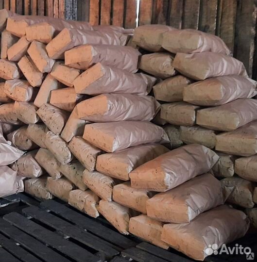 Уголь для котла в мешках