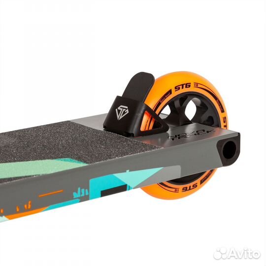 Самокат трюковый novatrack pixel'80 (2022), серый