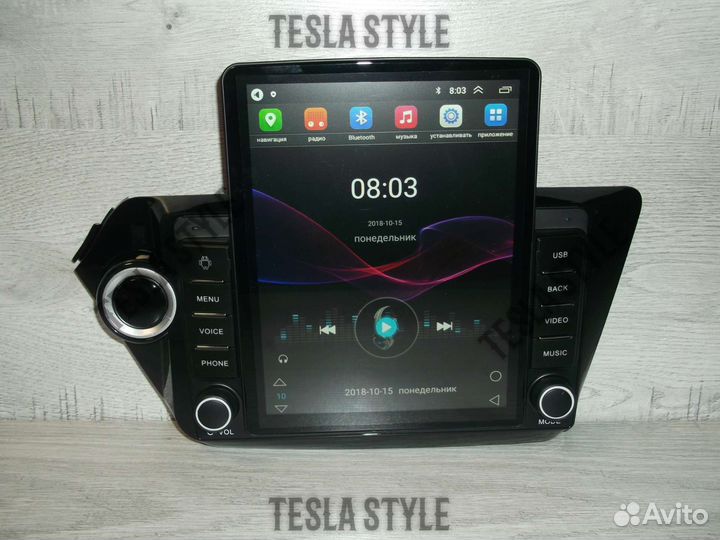 Магнитола Kia Rio 3 Tesla Android GPS WiFi