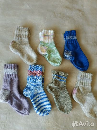 Шерстяные носки детские новые