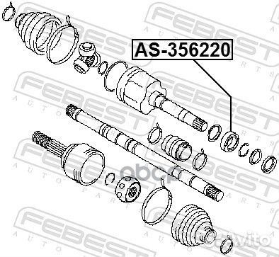 Подшипник 35/62/20 промежуточный привода nissan