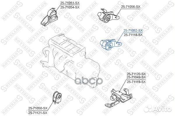 Подушка двс задняя Mazda 323 BJ/Premacy CP 1.9