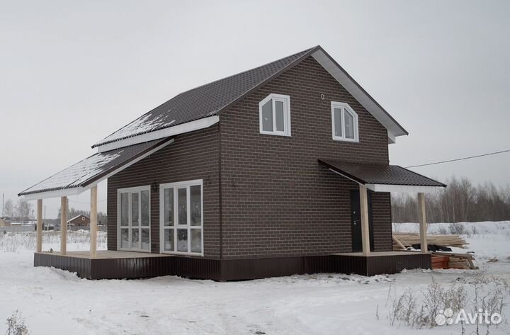 Каркасный дом 121 кв.м с чистовой отделкой 405-37