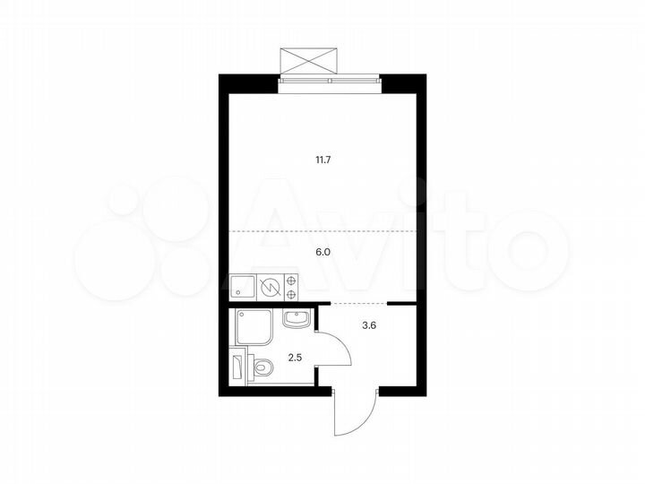 Квартира-студия, 23,8 м², 4/33 эт.